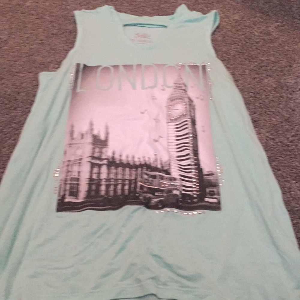 Size 10 turquoise tank top for sale justice